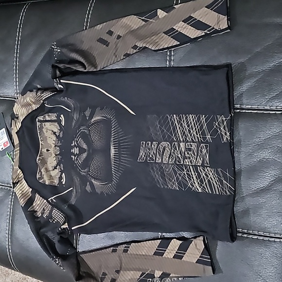 NWT UFC VENUM Gorilla Jungle Rashguard Sand Black Size Small - Picture 7 of 7